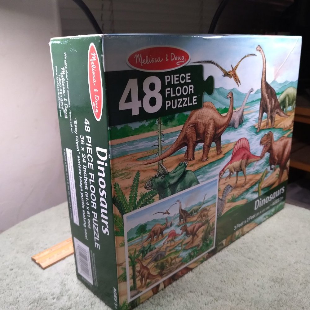 48 large piece dinosaur puzzle 3 feet x 2 feet
